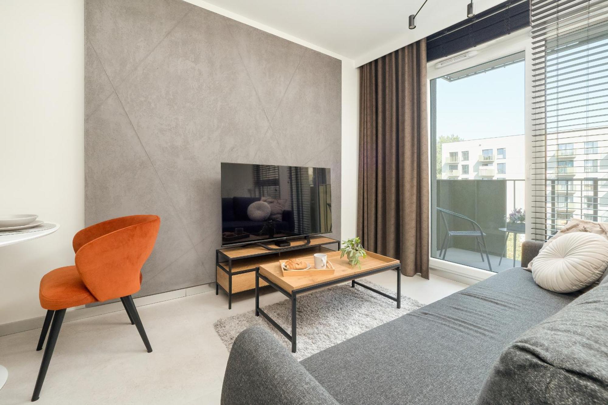 Luksusowe Studio W Lodzi Z Biurkiem, Balkonem I Klimatyzatorem By Renters Prestige Extérieur photo