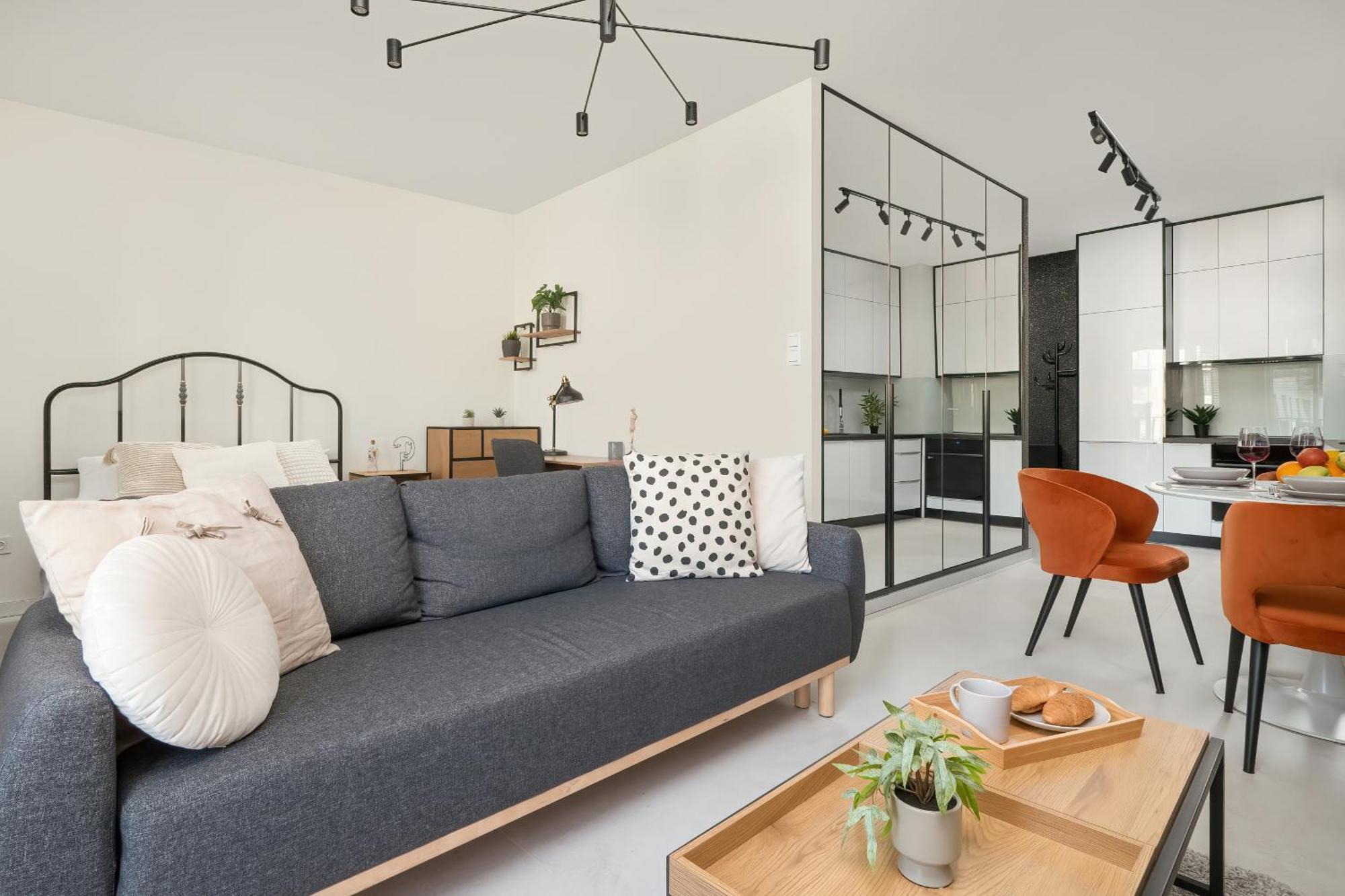 Luksusowe Studio W Lodzi Z Biurkiem, Balkonem I Klimatyzatorem By Renters Prestige Extérieur photo