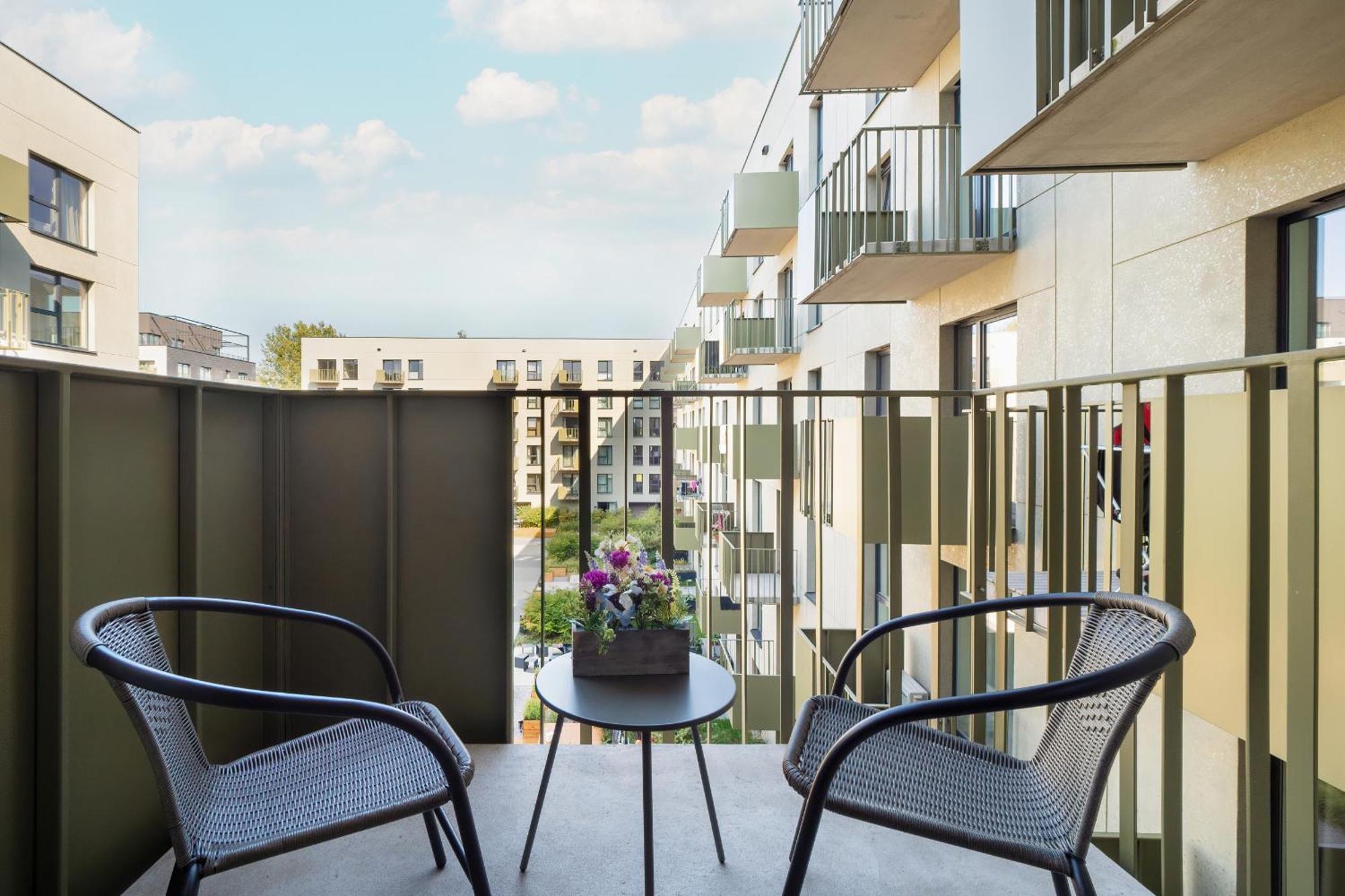 Luksusowe Studio W Lodzi Z Biurkiem, Balkonem I Klimatyzatorem By Renters Prestige Extérieur photo